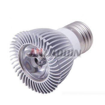 E27 / GU10 / MR16 1W cooling design LED spotlight bulb