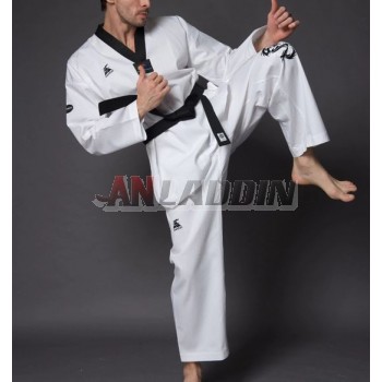 Embroidery white taekwondo clothes