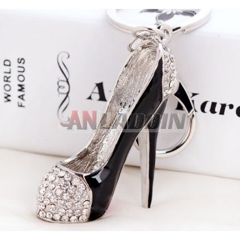 Exquisite alloy high heels keychain