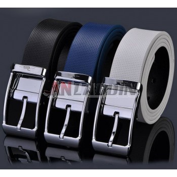 Fashion cool men's real cow leather belt