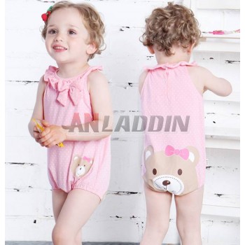 Female baby sleeveless conjoined climb clothes in summer