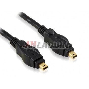 IEEE1394 FireWire 400 to 400 / Firewire4 to 4 data cable 1.8 meters
