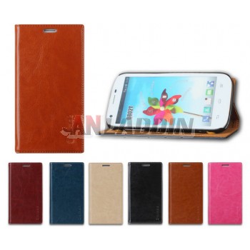 Flip cover leather cell phone case for ZTE Q802T