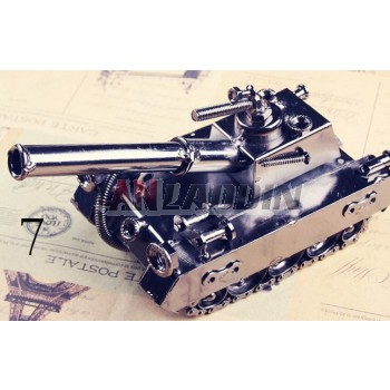 Handmade metal tank model