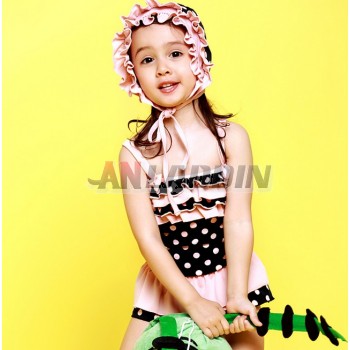 Harnesses skirt style children one-piece swimwear