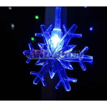 Heart-shaped snowflake 104 LED holiday lights