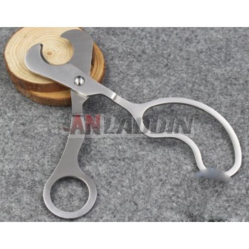 Large size stainless steel cigar scissor