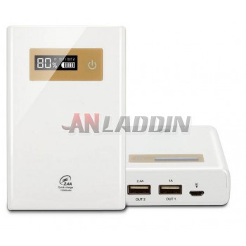 LCD Dual USB 12000 mA mobile power bank