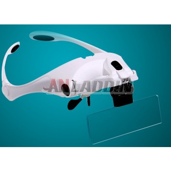 LED 5 lens adjustable head mounted magnifier