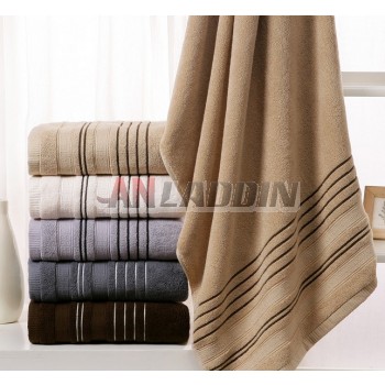 Lines style cotton bath towel