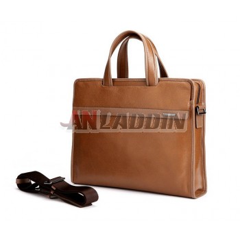 Mens Leather Laptop single-shoulder Bag / Handbag