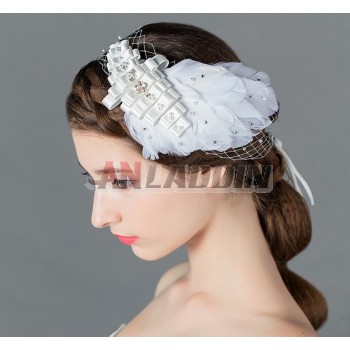 Mesh feathers hair accessories