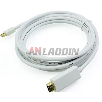 Mini displayport to HDMI adapter cable / mini dp to hdmi adapter cable