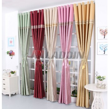 Minimalist polyester cotton fabrics curtains