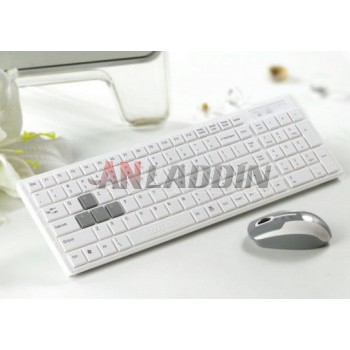 Minimalist wireless keyboard and mouse set