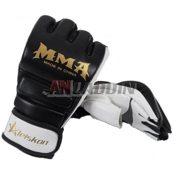 MMA thickened half finger kumite gloves