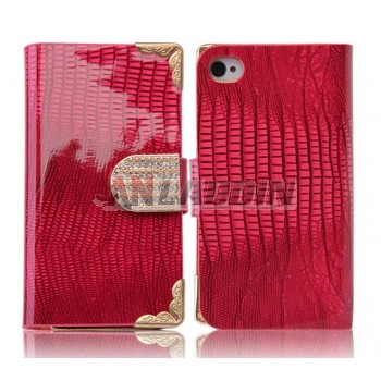 Mobile crocodile pattern leather case for iPhone 4 / 4s