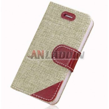 Mobile phone woven cloth case for iphone5S