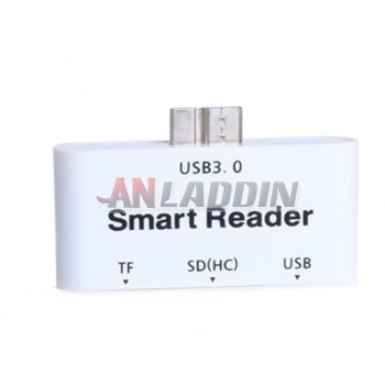 Multifunction USB3.0 card reader + OTG adapter