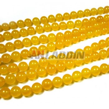 Natural topaz crystal beads chain