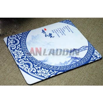 OEM Blue and white mouse pad