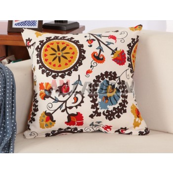 Pastoral style cotton pillow cover