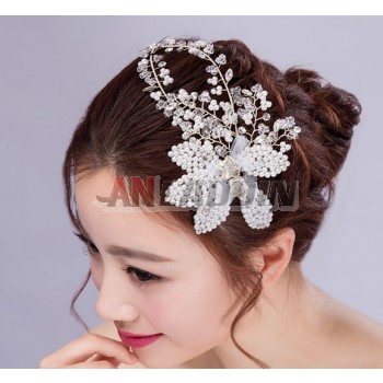 Pearl flowers hair accessories