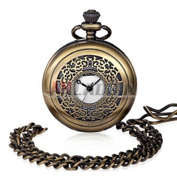 Pocket watch Carve patterns or designs on woodwork fashion necklace table Men and women watch 