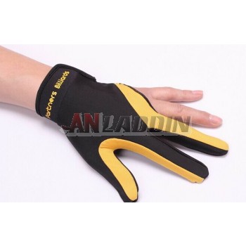 Professional three-finger gloves for billiards
