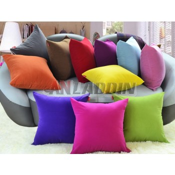 Pure color flannel pillow