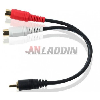 RCA 1 to 2 audio adapter cable / 0.2 m