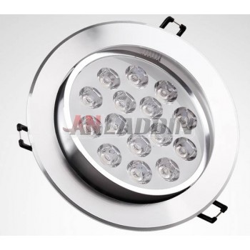 Rotatable silver 15-18W 12V LED ceiling lights