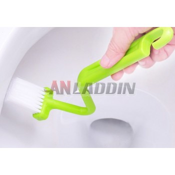 S-style curved toilet cleaning brush
