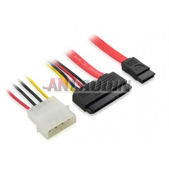 SATA 22P to 7p +4 p HDD Cable / SATA optical drive data cable / IDE power cable