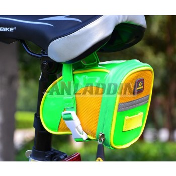 Shock pad design bicycle saddle bag