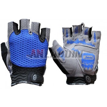 Silicone non-slip cycling gloves
