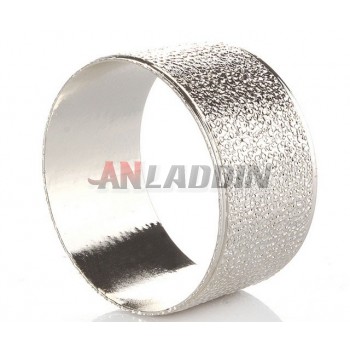 Silver alloy spots napkins ring