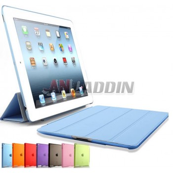 Slim leather case with stand for ipad 2 3 4
