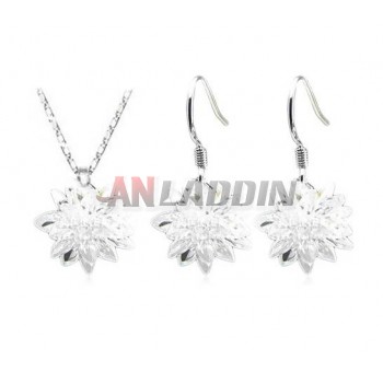 Snow flowersilver jewelry sets