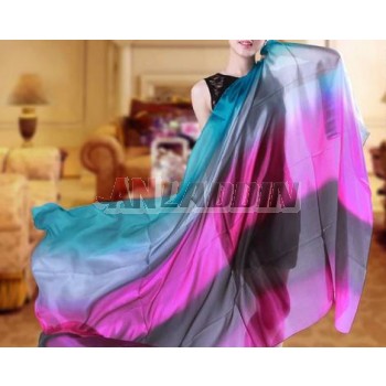Spring and autumn long changing color silk scarves