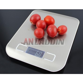 Stainless steel household kitchen electronic scale