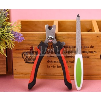 Stainless steel nail scissors set for dog
