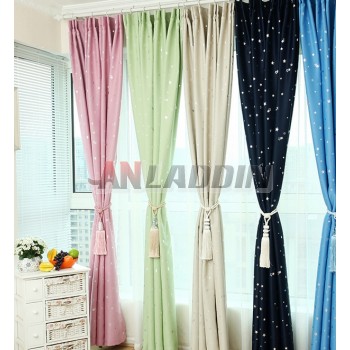 Starry pastoral style curtains
