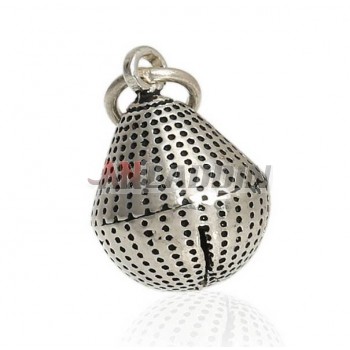 Sterling silver bell pendant