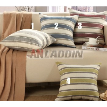stripes linen pillow cover