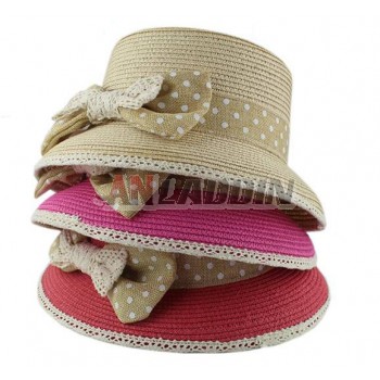 Sweet vogue uv prevented bowknot sun hat