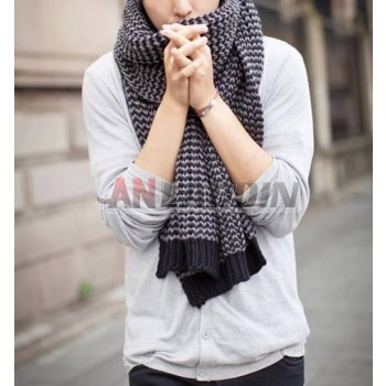 Thick knitting autumn & winter wool fashion men's scarf 