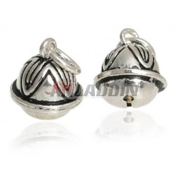 Titanium silver DIY accessories clover bells