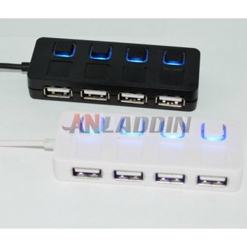 USB 4-port splitter / usb HUB with Independent switch control