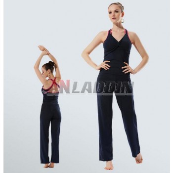 V-neck sleeveless summer dancing yoga clothes suit